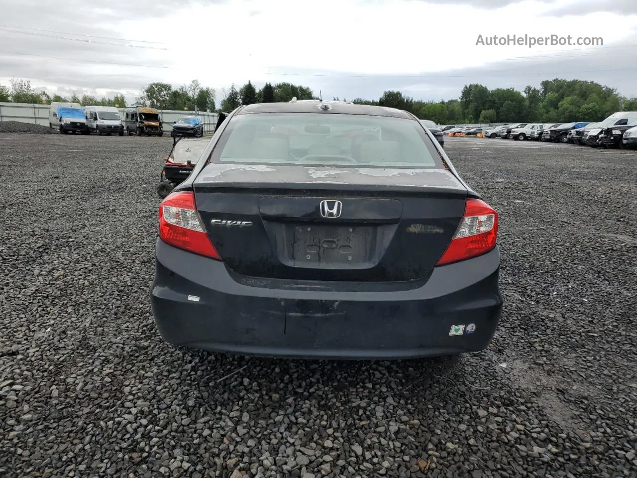 2012 Honda Civic Exl Black vin: 2HGFB2F93CH506607