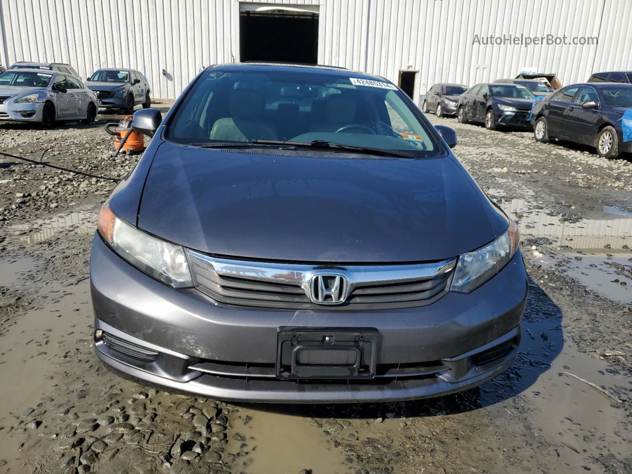 2012 Honda Civic Exl Charcoal vin: 2HGFB2F93CH579489