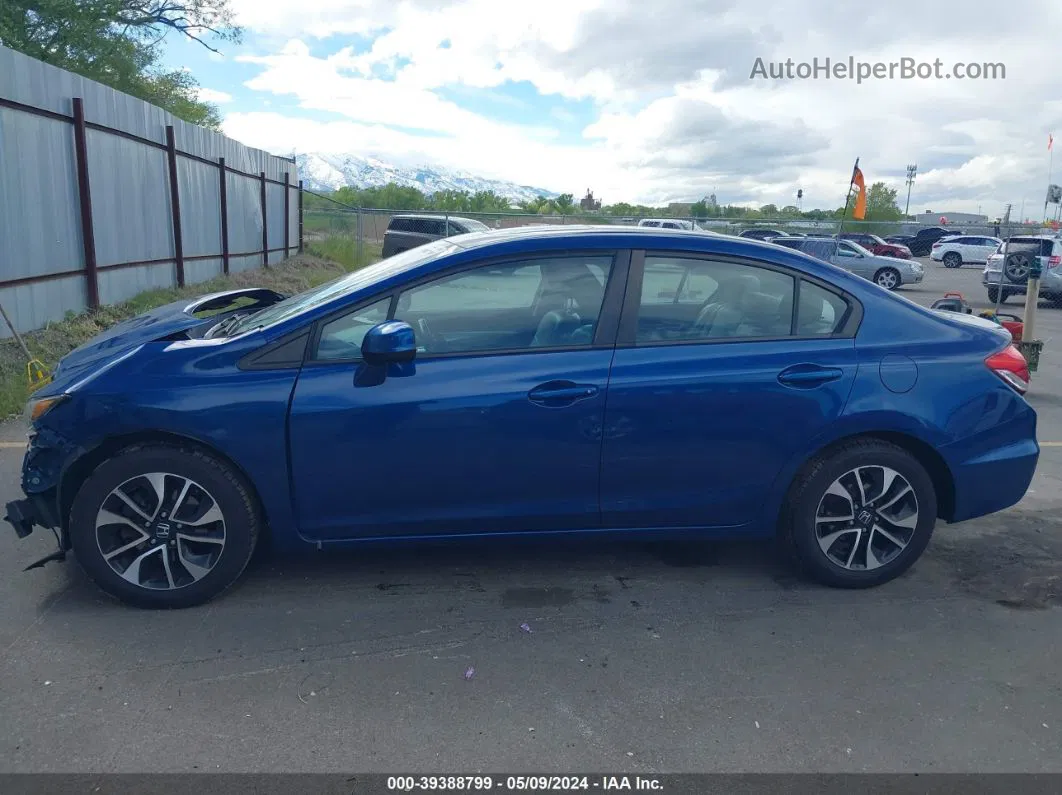 2013 Honda Civic Ex-l Blue vin: 2HGFB2F93DH524199