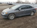 2012 Honda Civic Exl Gray vin: 2HGFB2F94CH054781