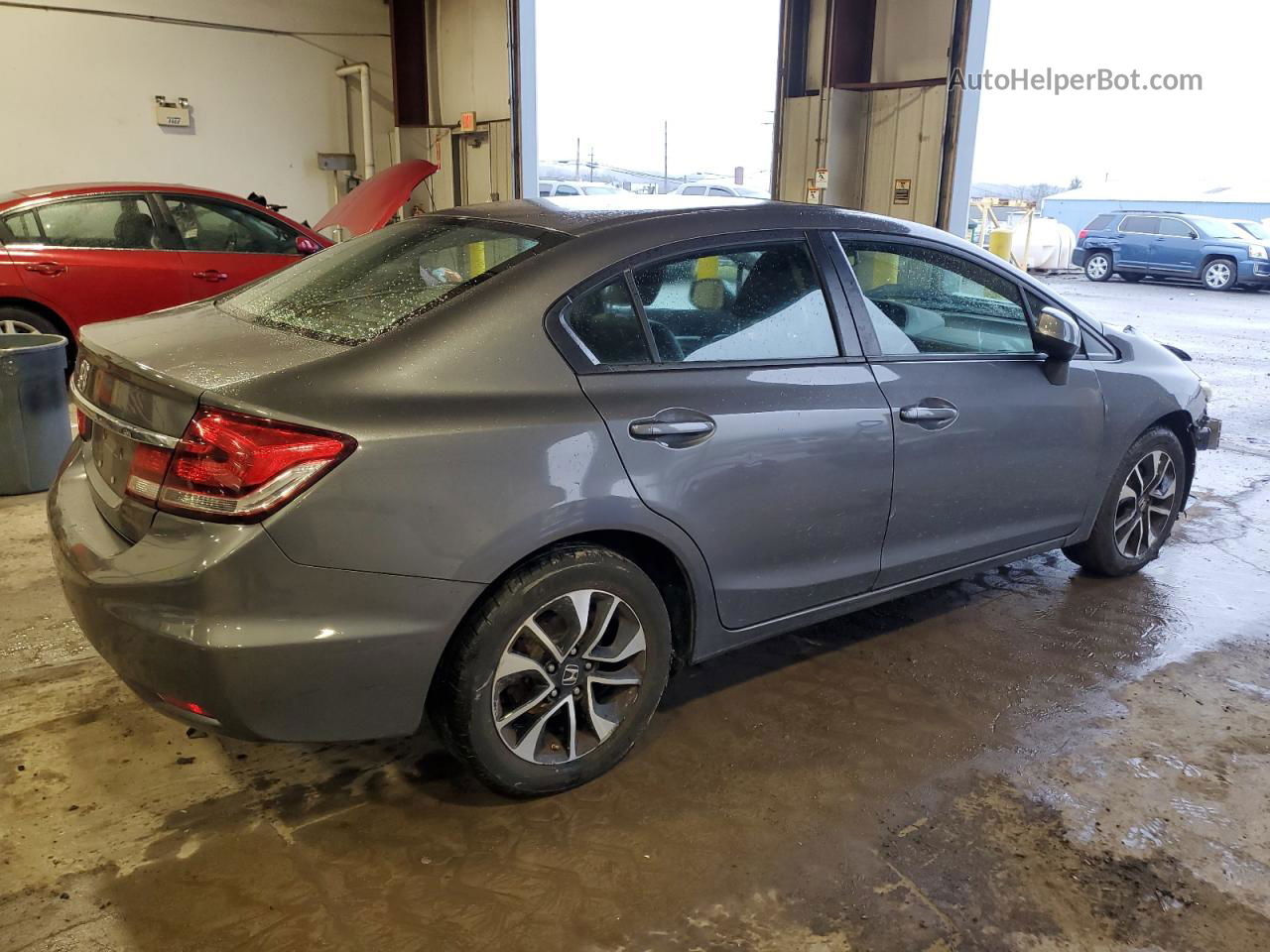 2013 Honda Civic Exl Gray vin: 2HGFB2F94DH516659