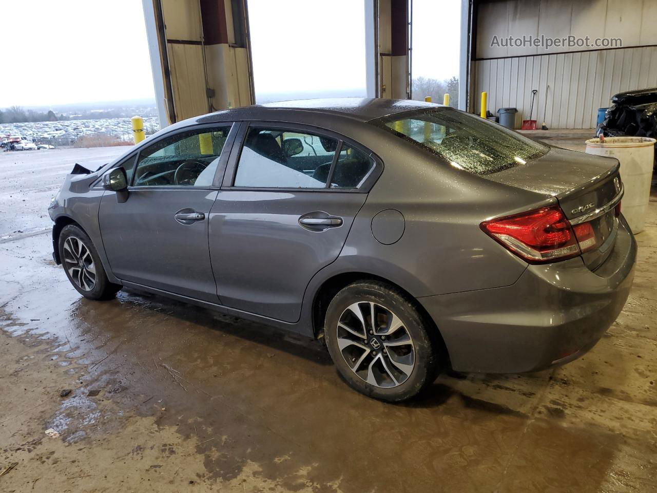 2013 Honda Civic Exl Gray vin: 2HGFB2F94DH516659