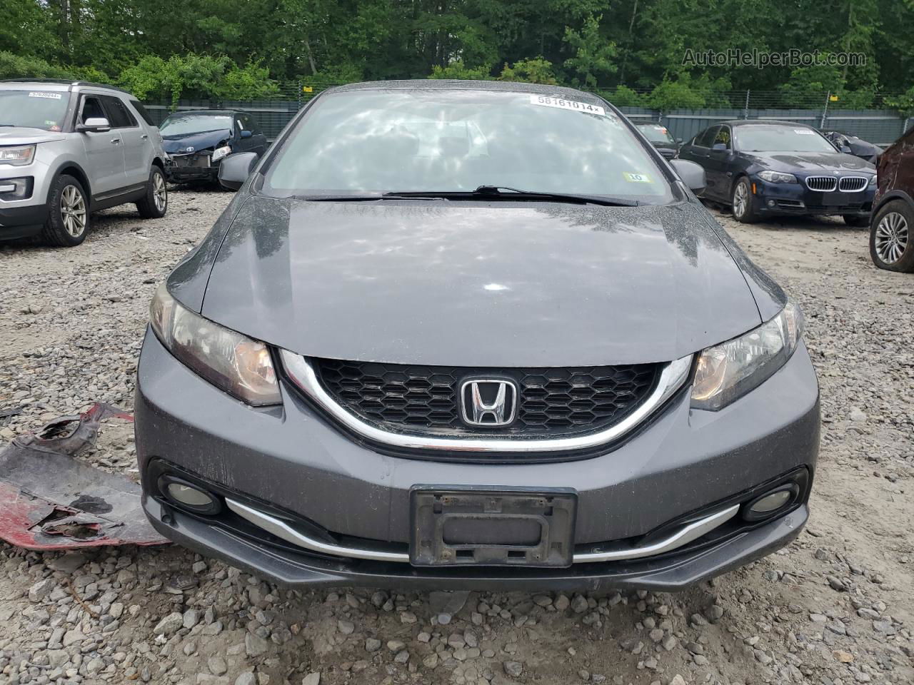 2013 Honda Civic Exl Gray vin: 2HGFB2F94DH535325