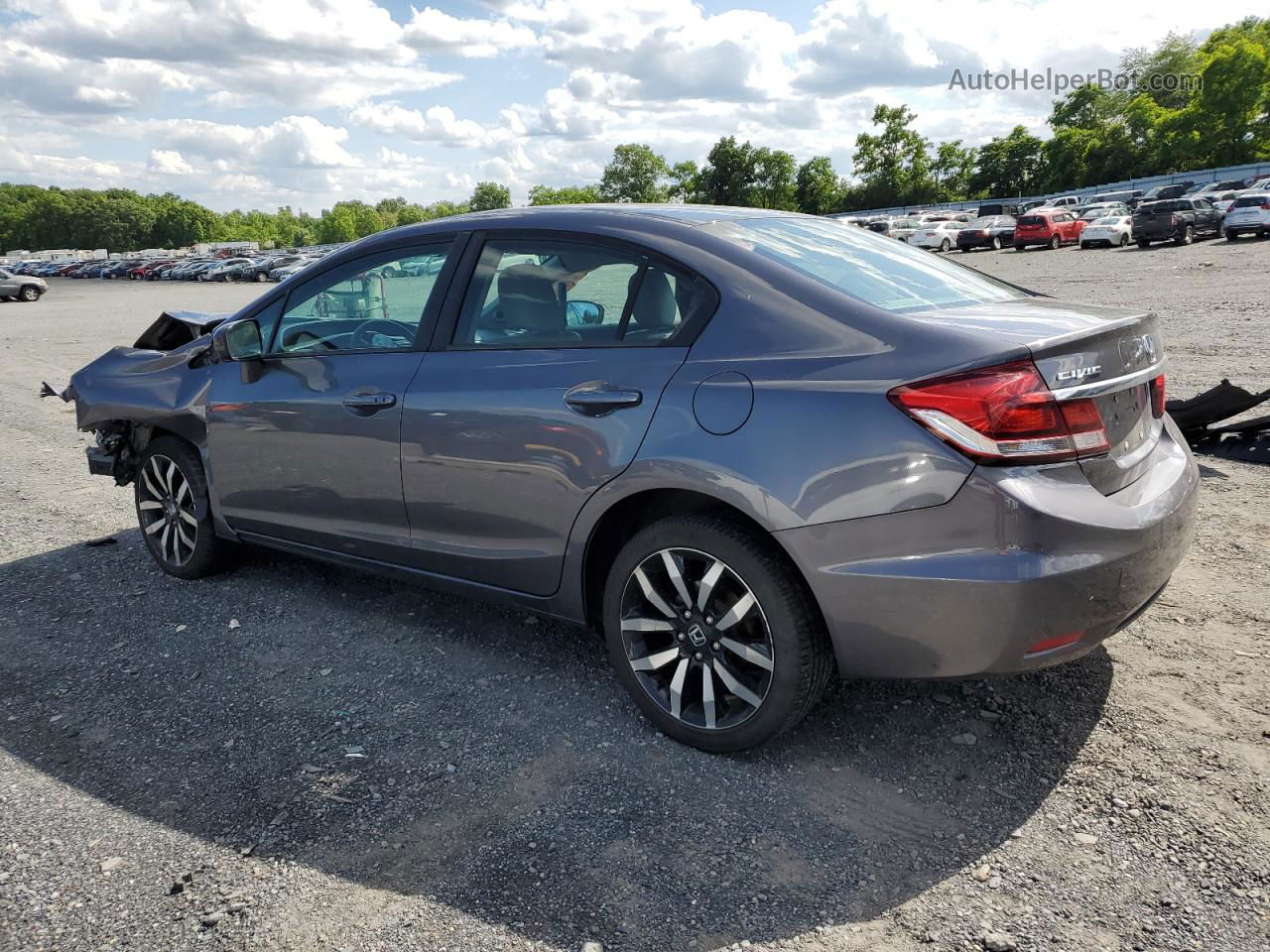 2015 Honda Civic Exl Gray vin: 2HGFB2F95FH503888