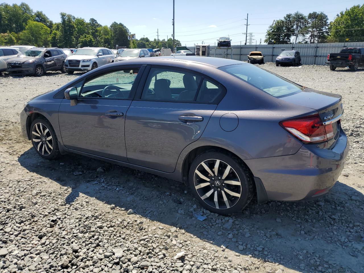 2015 Honda Civic Exl Gray vin: 2HGFB2F95FH528676