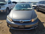 2012 Honda Civic Exl Gray vin: 2HGFB2F96CH322827