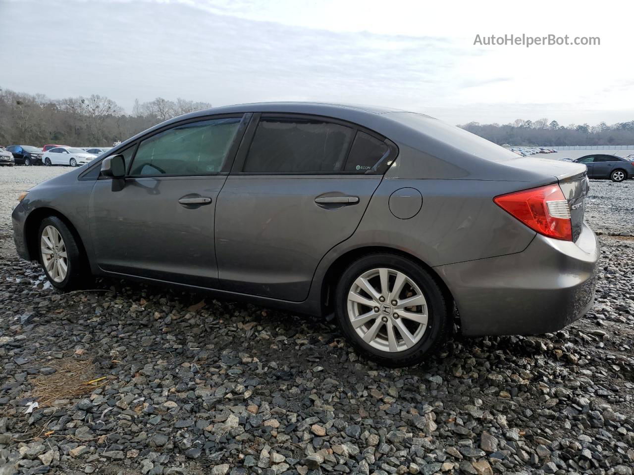 2012 Honda Civic Exl Gray vin: 2HGFB2F96CH518556