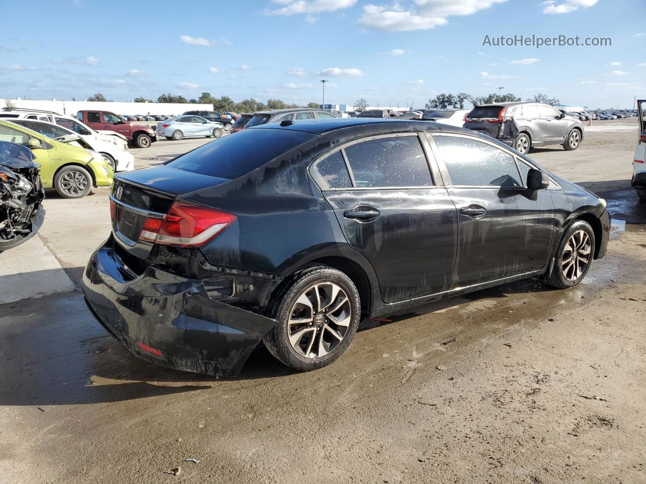 2013 Honda Civic Exl Black vin: 2HGFB2F96DH508448