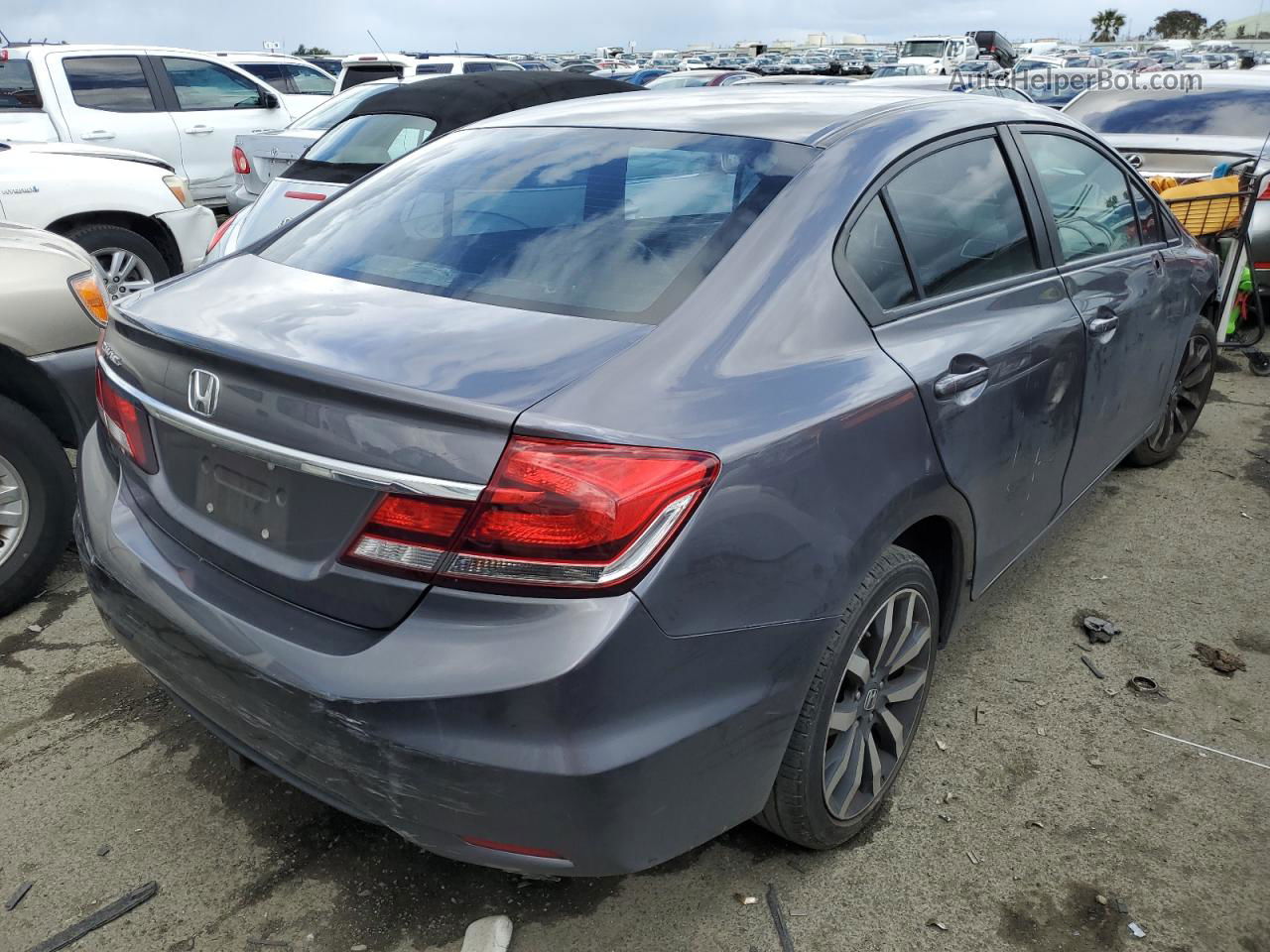 2014 Honda Civic Exl Серый vin: 2HGFB2F96EH518298