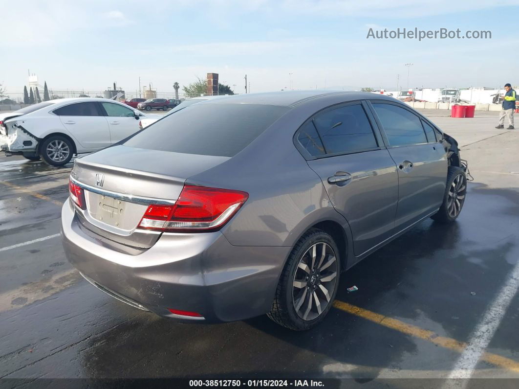 2015 Honda Civic Ex-l Gray vin: 2HGFB2F96FH518951