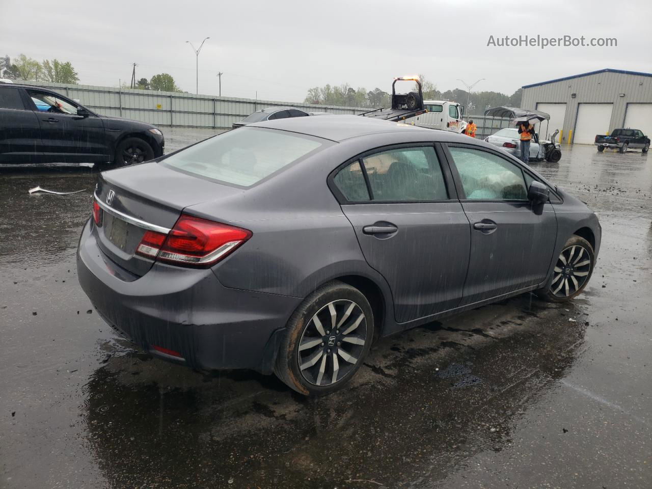 2015 Honda Civic Exl Gray vin: 2HGFB2F96FH538777