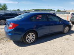 2012 Honda Civic Exl Blue vin: 2HGFB2F97CH505735