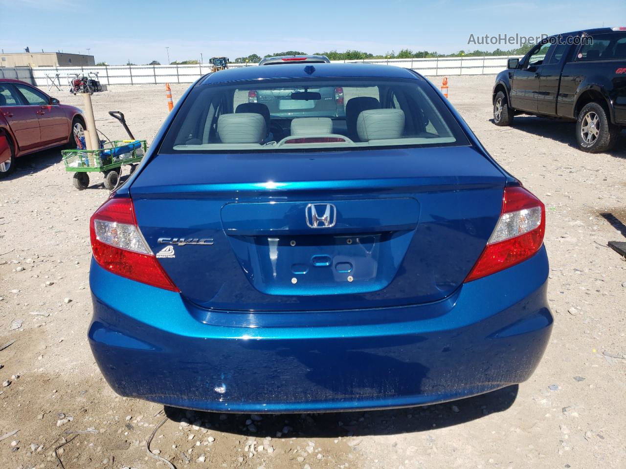 2012 Honda Civic Exl Синий vin: 2HGFB2F97CH505735