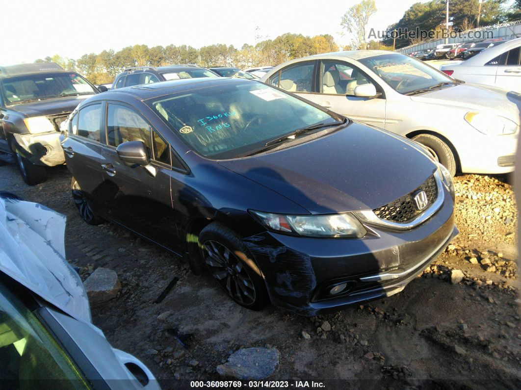 2015 Honda Civic Sedan Ex-l Gray vin: 2HGFB2F97FH552347