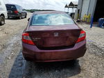 2012 Honda Civic Exl Maroon vin: 2HGFB2F98CH533849