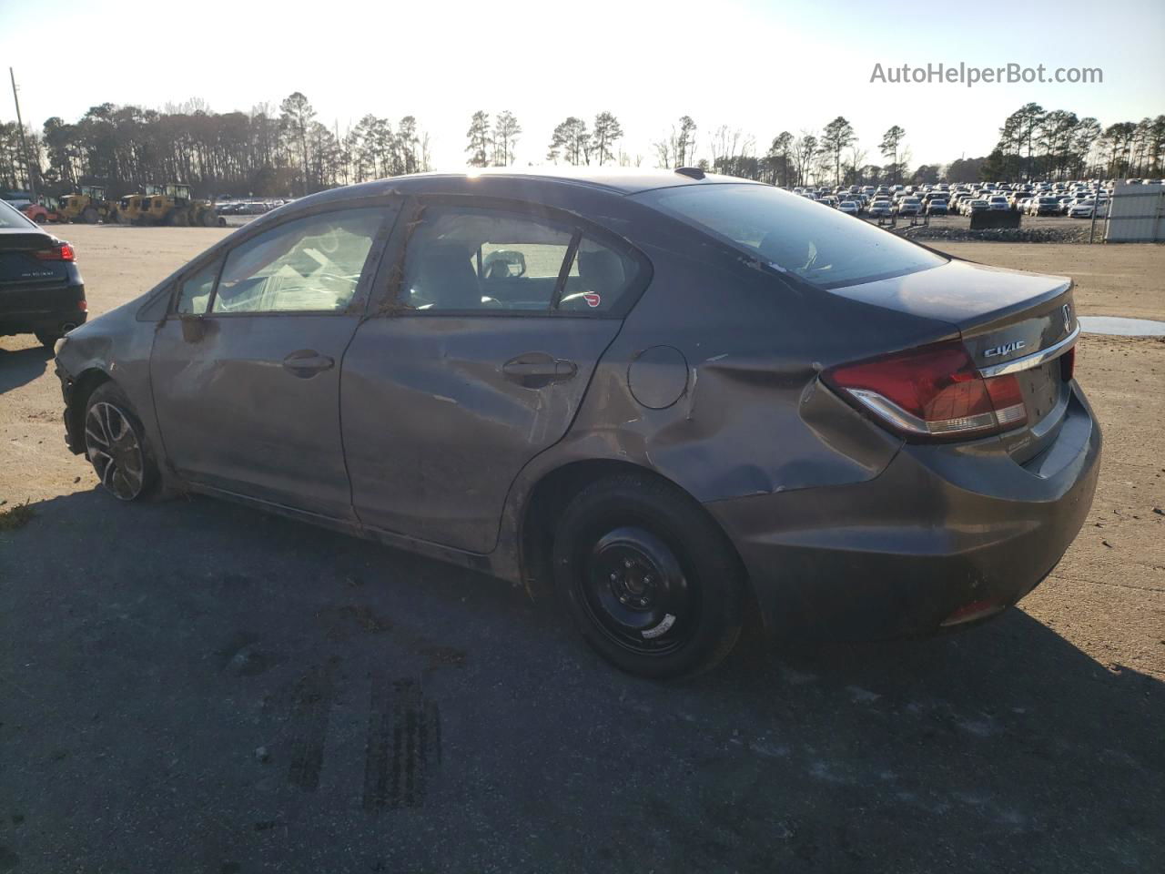 2013 Honda Civic Exl Gray vin: 2HGFB2F98DH501579