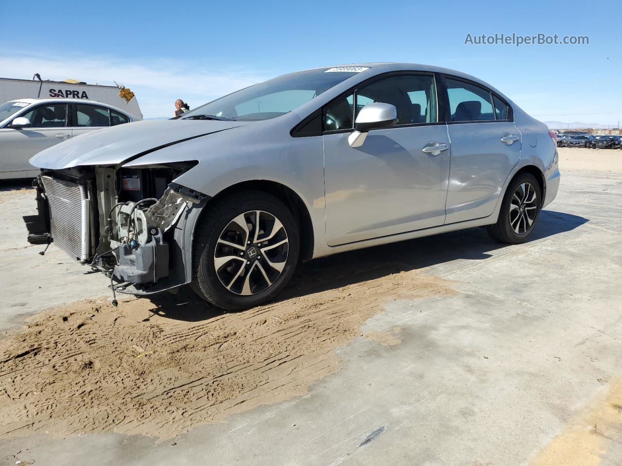 2013 Honda Civic Exl Silver vin: 2HGFB2F98DH518480