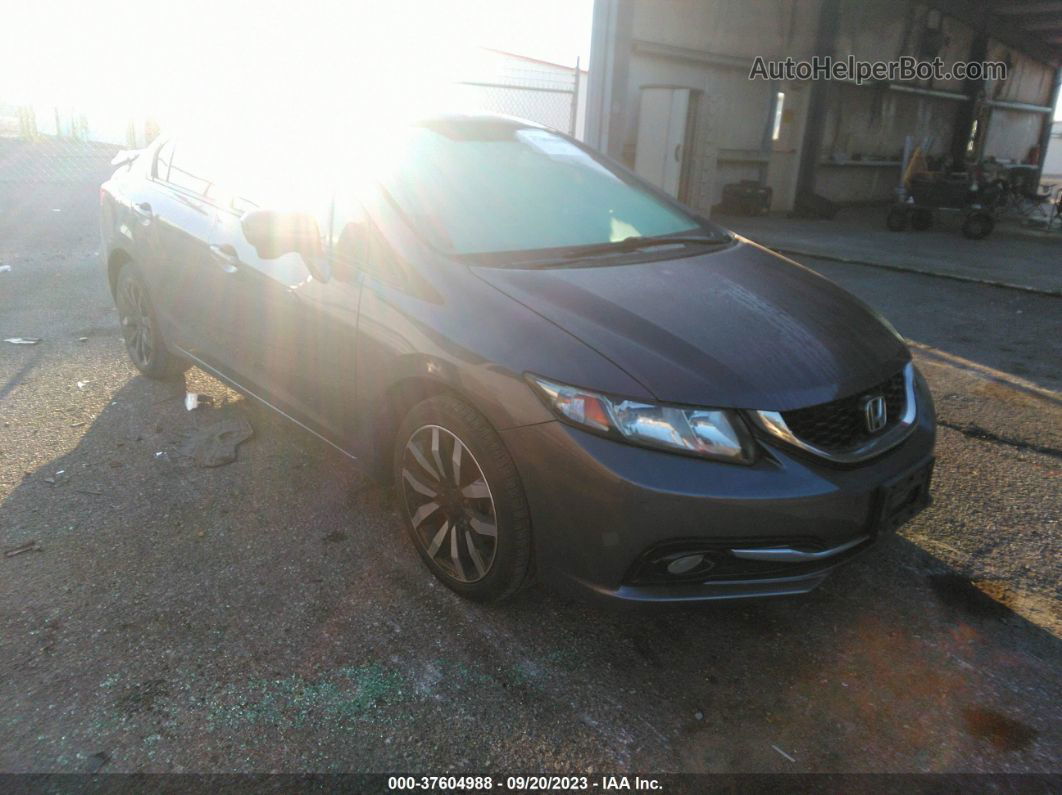 2014 Honda Civic Ex-l Серый vin: 2HGFB2F98EH515709