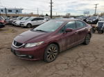 2015 Honda Civic Exl Maroon vin: 2HGFB2F98FH535945