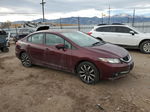 2015 Honda Civic Exl Maroon vin: 2HGFB2F98FH535945