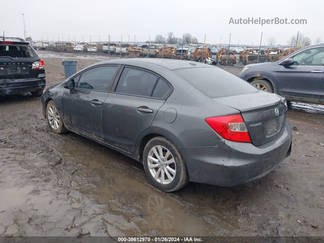 2012 Honda Civic Ex-l Серый vin: 2HGFB2F99CH551860