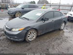 2012 Honda Civic Ex-l Gray vin: 2HGFB2F99CH551860