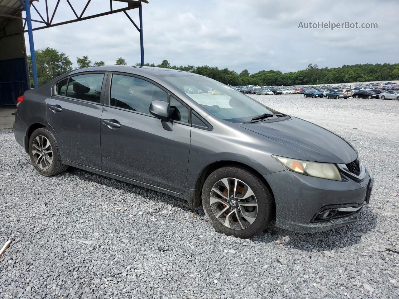 2013 Honda Civic Exl Gray vin: 2HGFB2F99DH523011