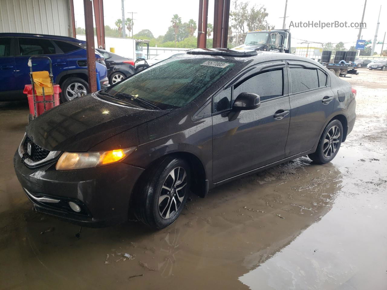 2013 Honda Civic Exl Black vin: 2HGFB2F99DH526927