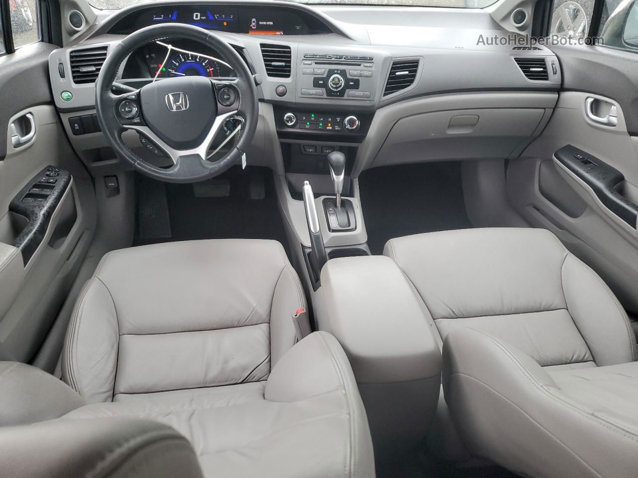 2012 Honda Civic Exl Серый vin: 2HGFB2F9XCH316612