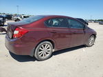 2012 Honda Civic Exl Burgundy vin: 2HGFB2F9XCH542780