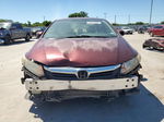 2012 Honda Civic Exl Burgundy vin: 2HGFB2F9XCH542780