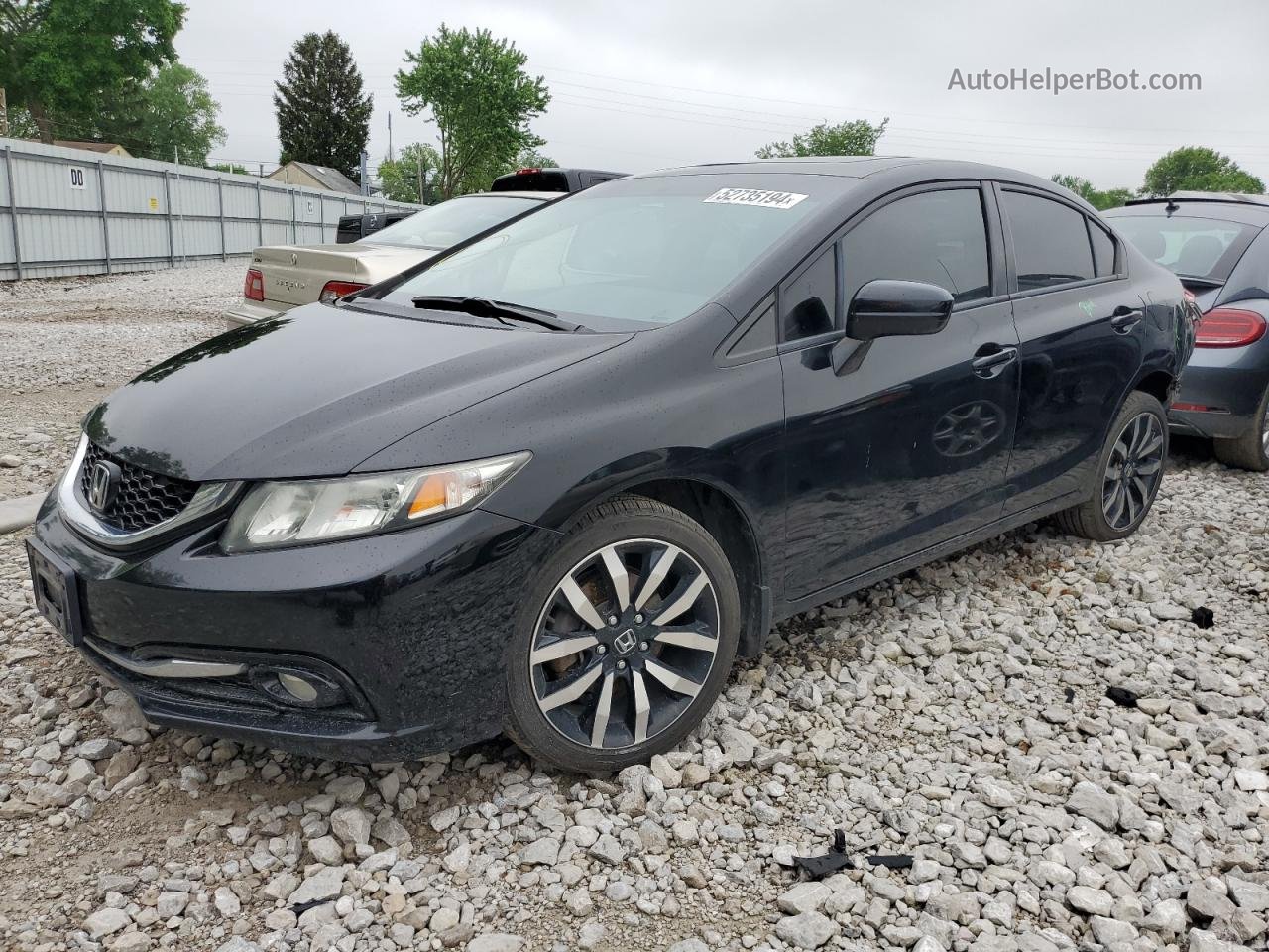 2014 Honda Civic Exl Black vin: 2HGFB2F9XEH516814