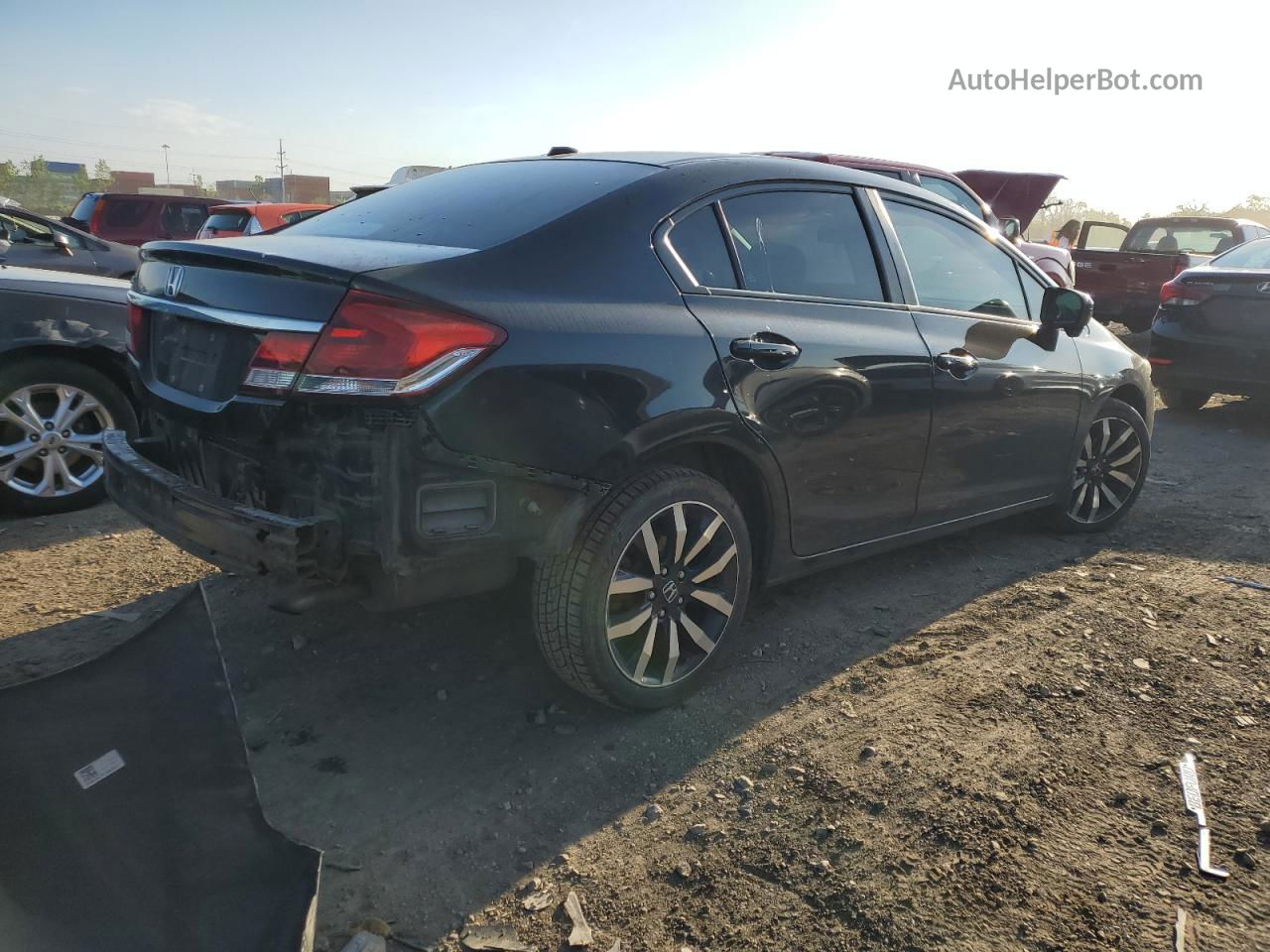 2014 Honda Civic Exl Black vin: 2HGFB2F9XEH516814