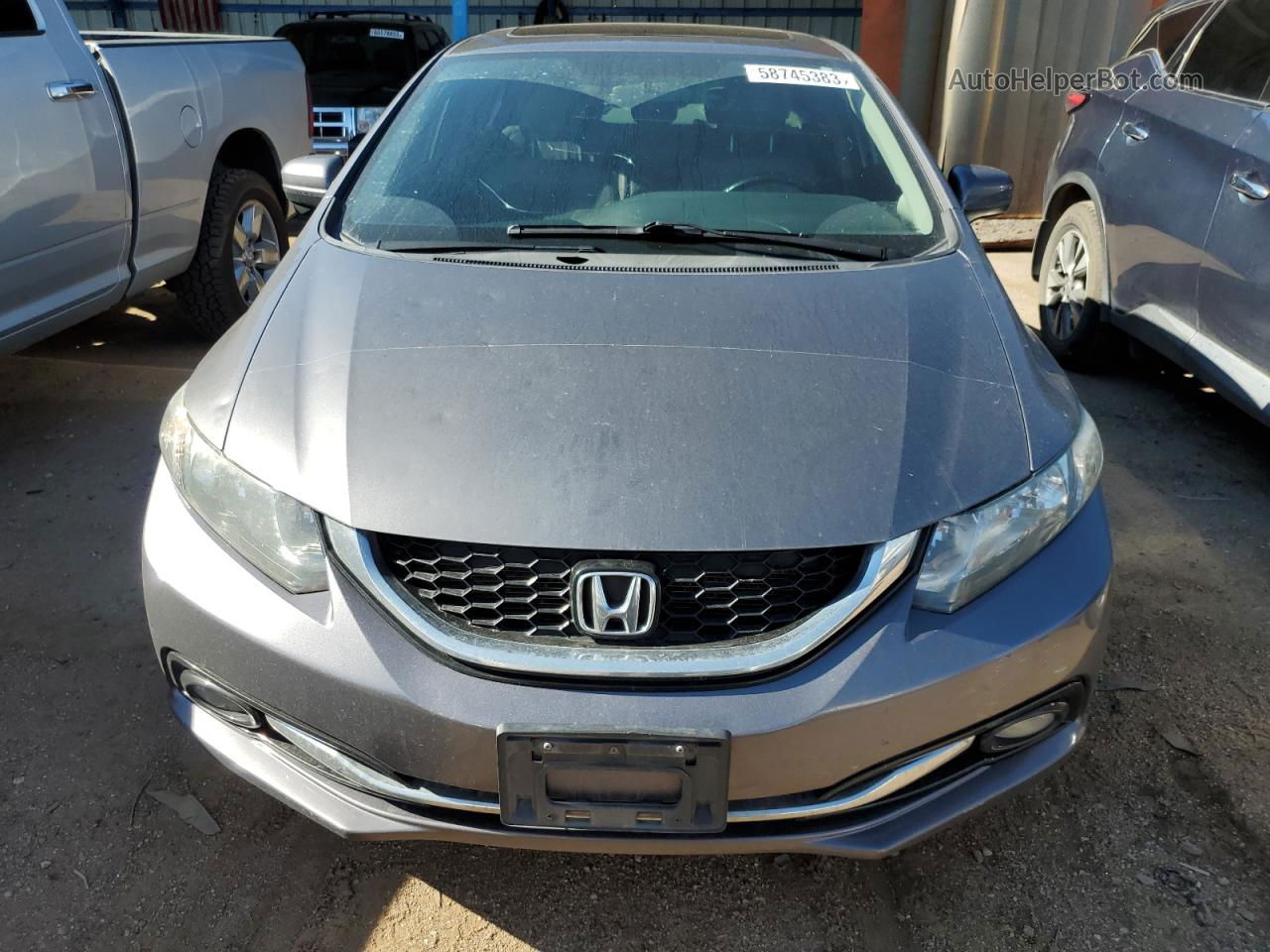 2015 Honda Civic Exl Gray vin: 2HGFB2F9XFH538779