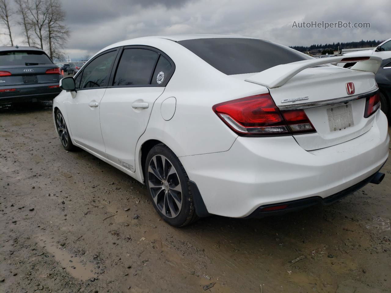 2013 Honda Civic Si White vin: 2HGFB6E50DH701488