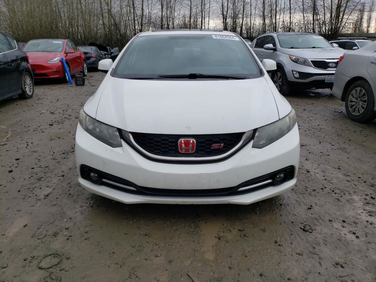 2013 Honda Civic Si Белый vin: 2HGFB6E50DH701488