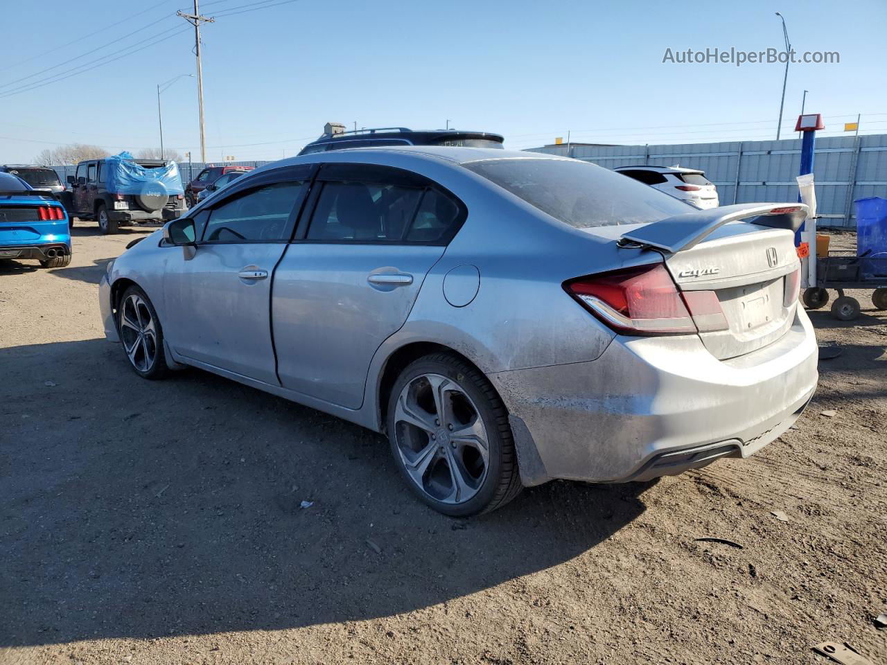 2014 Honda Civic Si Silver vin: 2HGFB6E50EH704022