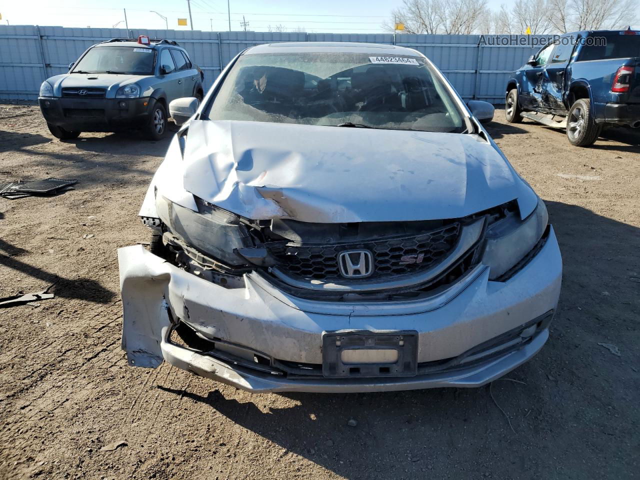 2014 Honda Civic Si Silver vin: 2HGFB6E50EH704022