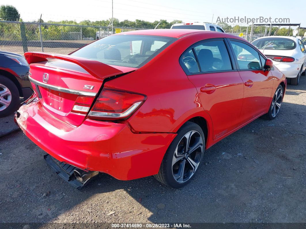 2015 Honda Civic Si Red vin: 2HGFB6E50FH700585