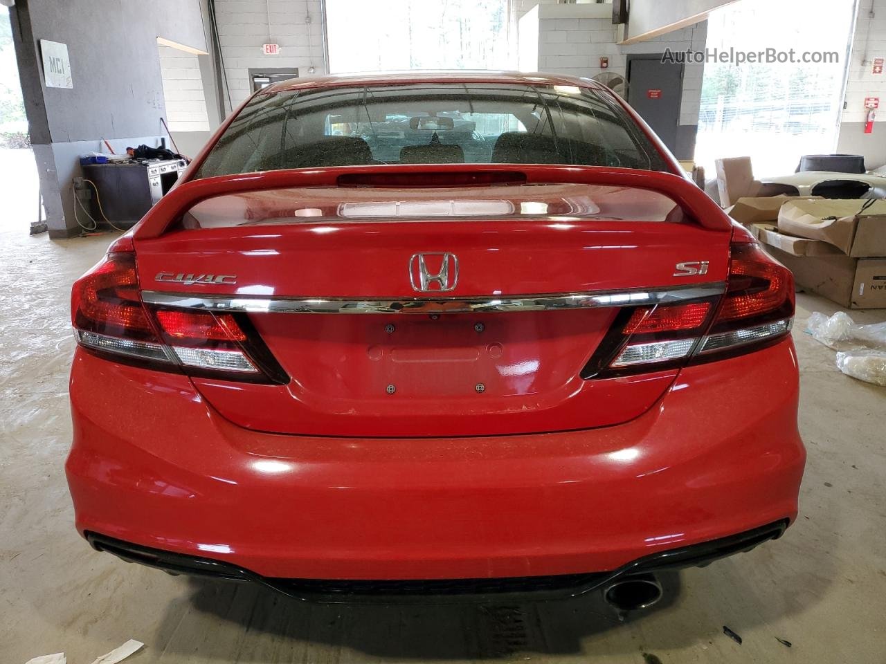 2015 Honda Civic Si Red vin: 2HGFB6E50FH705446