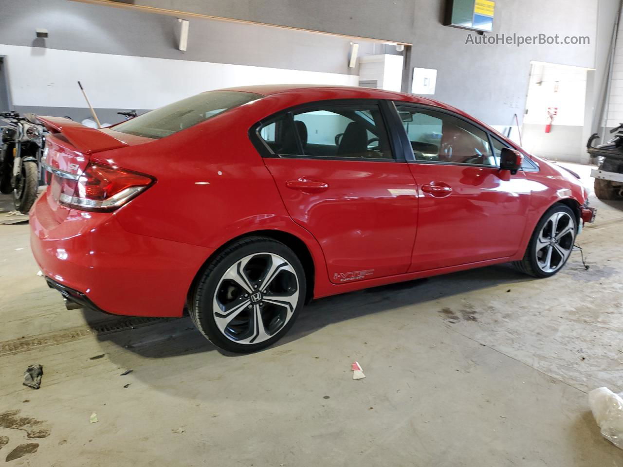 2015 Honda Civic Si Red vin: 2HGFB6E50FH705446