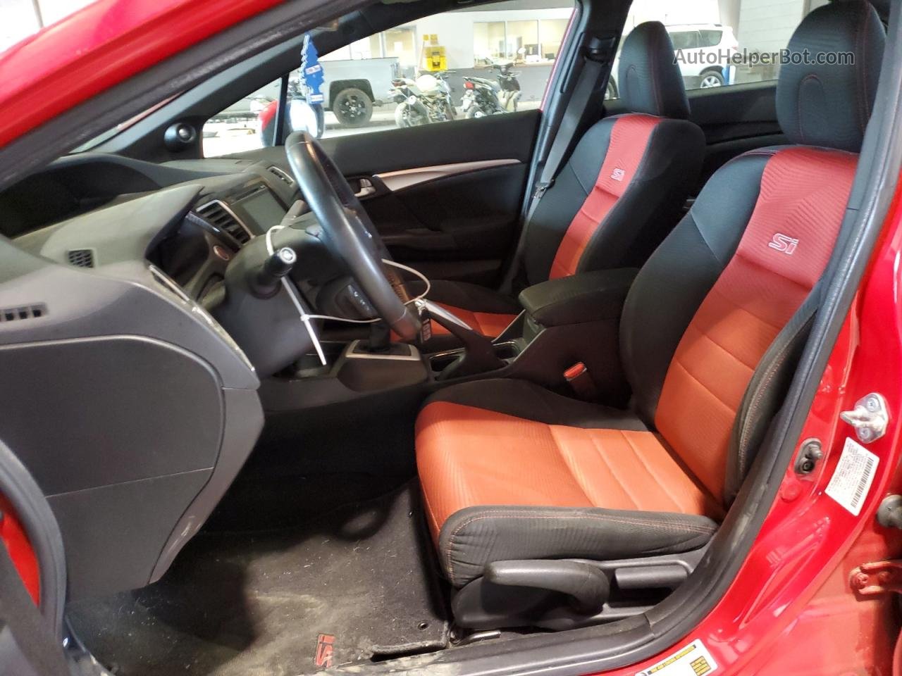 2015 Honda Civic Si Red vin: 2HGFB6E50FH705446