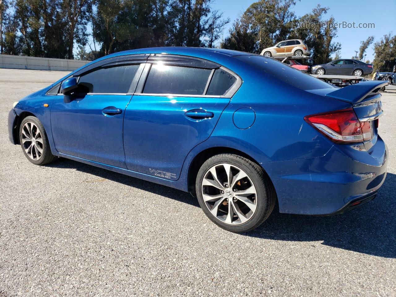 2013 Honda Civic Si Blue vin: 2HGFB6E51DH701760