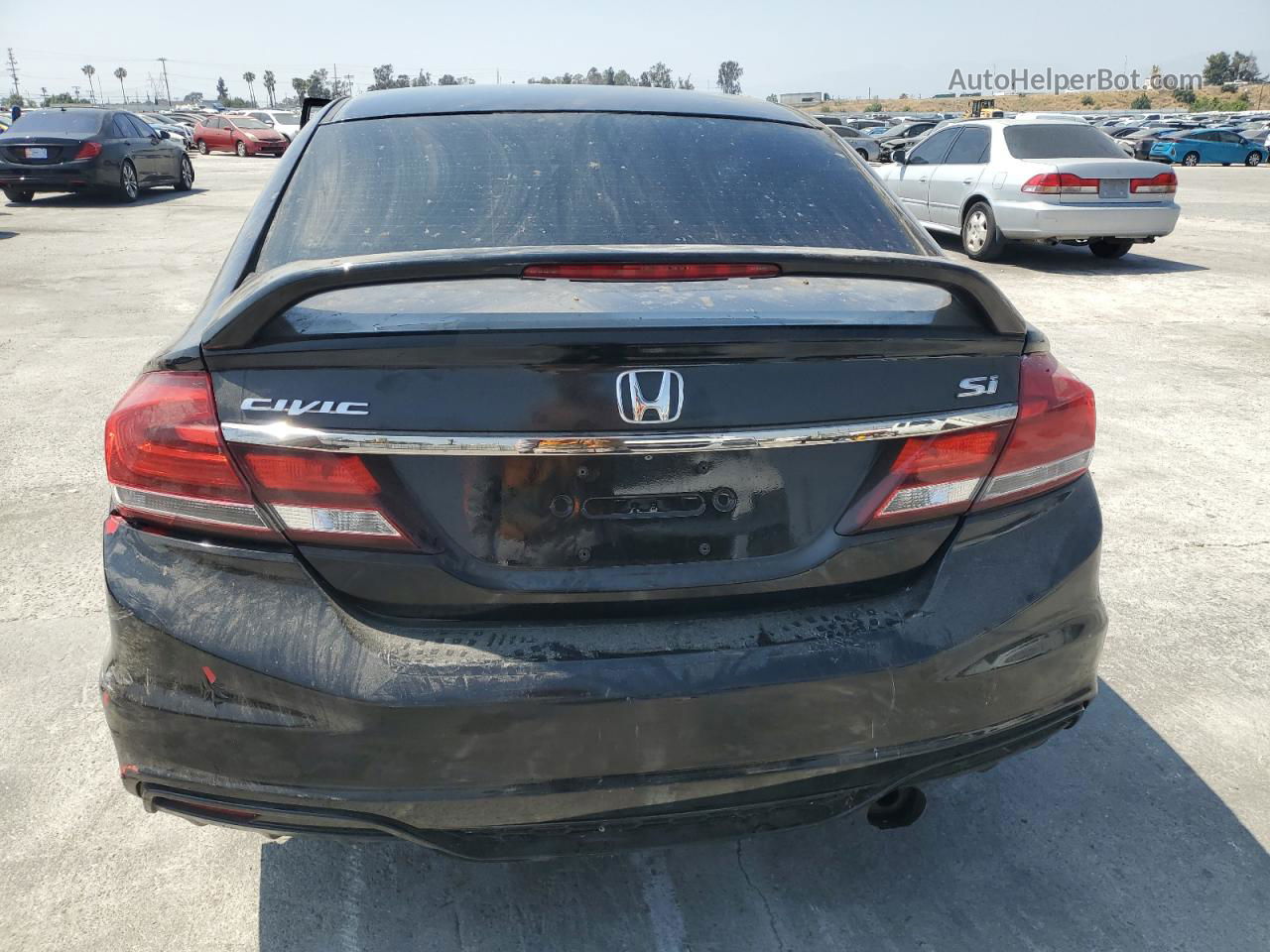 2013 Honda Civic Si Black vin: 2HGFB6E51DH704271