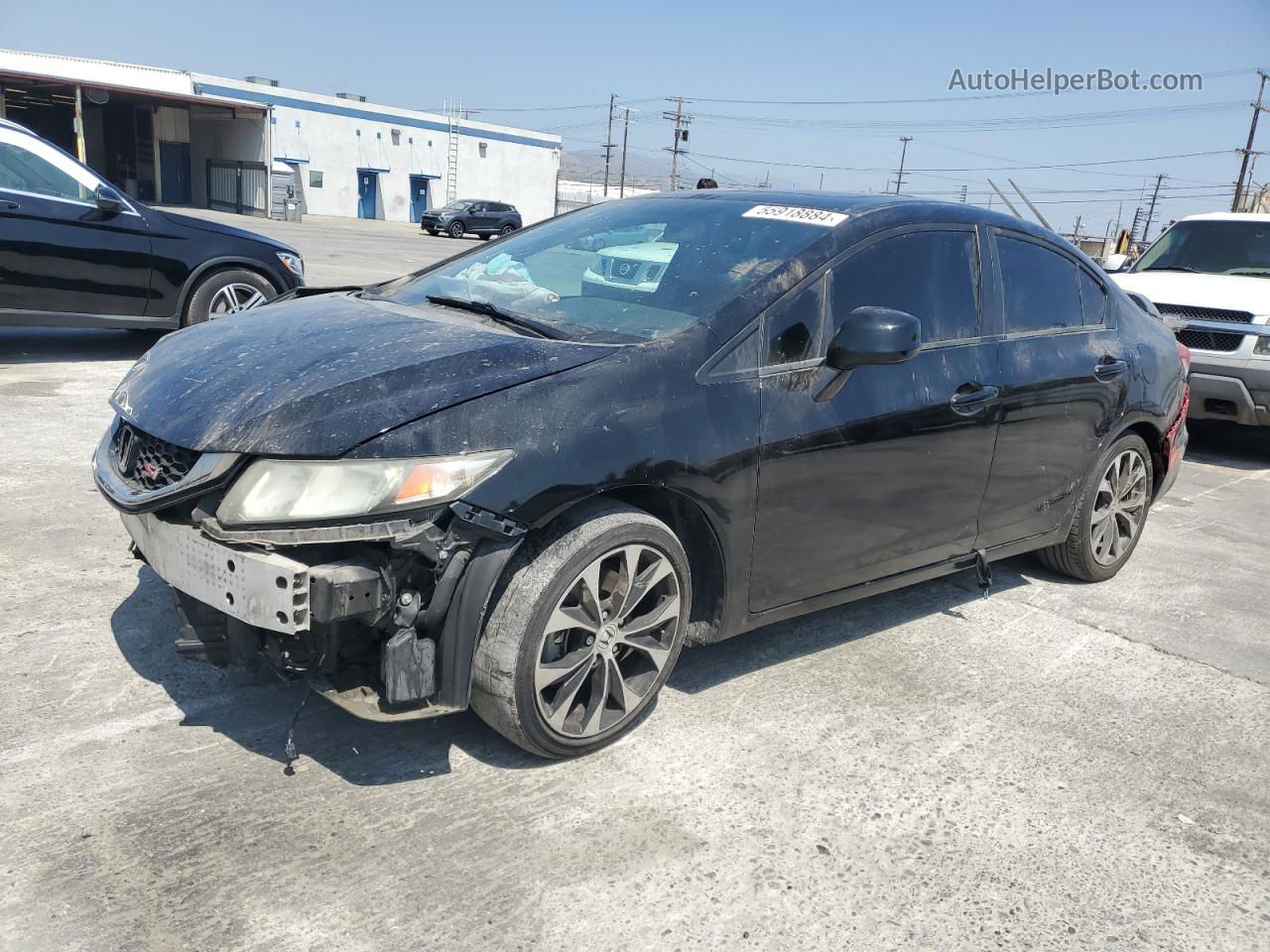 2013 Honda Civic Si Black vin: 2HGFB6E51DH704271