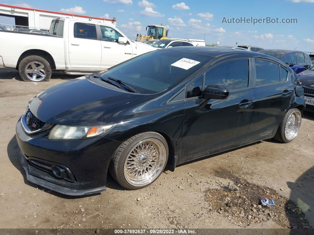 2014 Honda Civic Si Black vin: 2HGFB6E51EH703347