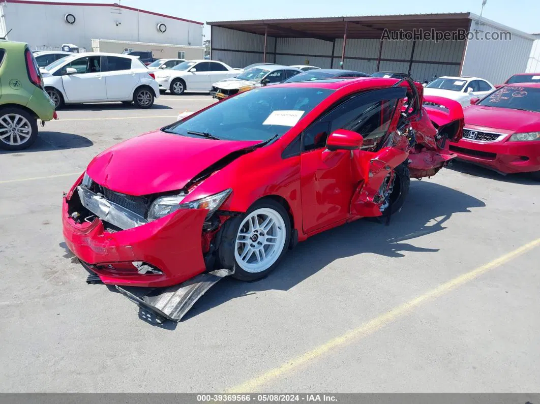 2015 Honda Civic Si Red vin: 2HGFB6E51FH700403