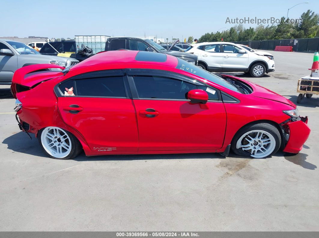 2015 Honda Civic Si Red vin: 2HGFB6E51FH700403