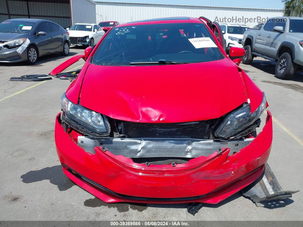 2015 Honda Civic Si Red vin: 2HGFB6E51FH700403