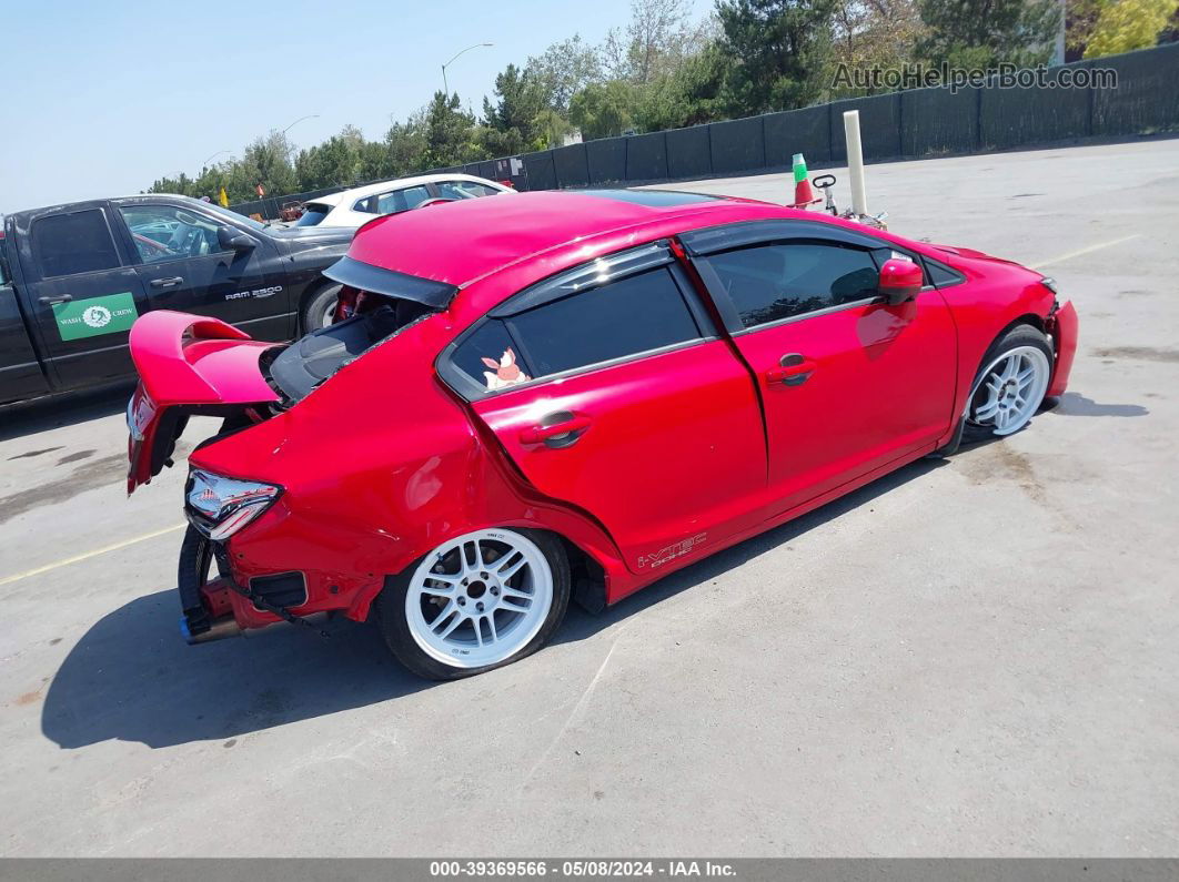 2015 Honda Civic Si Red vin: 2HGFB6E51FH700403